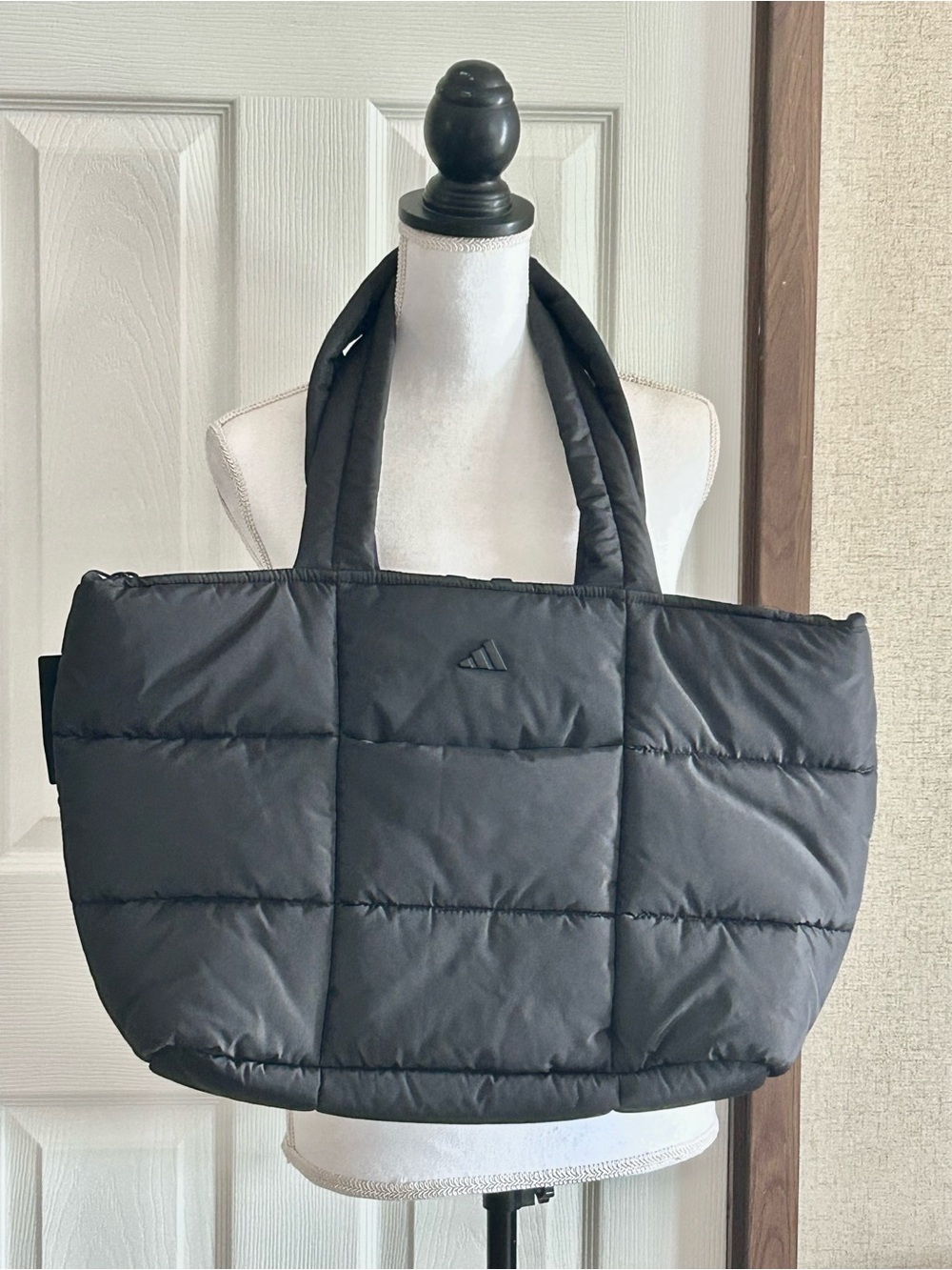 Adidas Black Quilted Puffer Tote